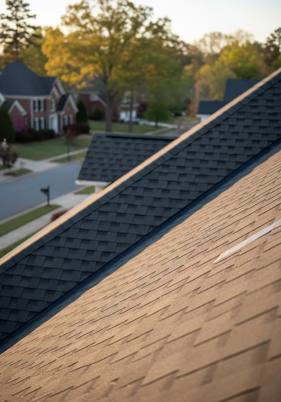 Detail shot of finished work on a Cary home showing quality craftsmanship.